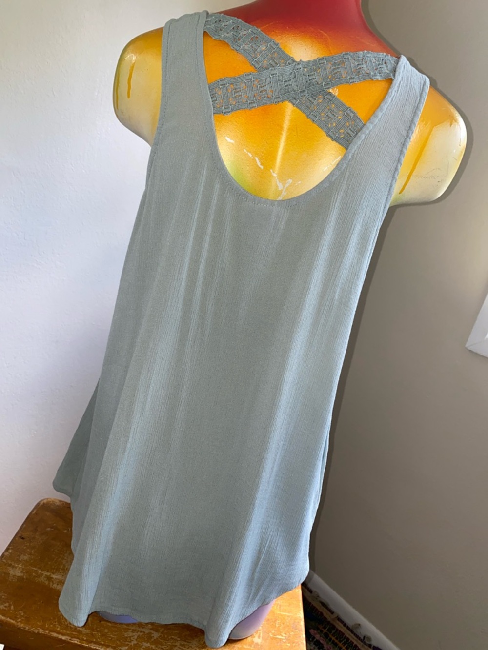 Knox Rose light blue blouse with rose gold embroidery - Picture 6 of 10